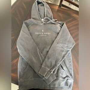 Grey vintage Dutch Bros hoodie! “ALWAYS STOKED”